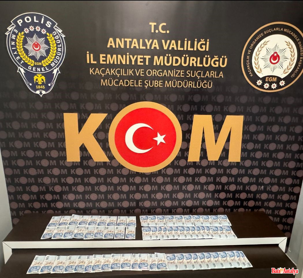 Antalya'da Sahte Parayla Yakalanan Şahıs Tutuklandı1