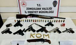 Zonguldak'ta silah ticareti yaptığı iddiasıyla 8 şüpheli yakalandı