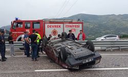 Zonguldak'ta iki otomobilin çarpıştığı kazada 1'i bebek 8 kişi yaralandı