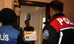 Amasya'da polisten bedensel engelli çocuğa doğum günü sürprizi