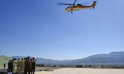 Baraj gölüne düşen helikopterde hayatını kaybedenlerin cenazeleri İzmir'den uğurlandı