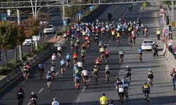 Decathlon Granfondo Amatör Yol Bisikleti Yarışı Ankara'da yapıldı