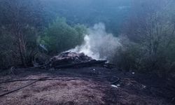 Kastamonu'da çıkan yangında samanlık ve baraka zarar gördü