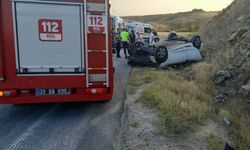 Kırklareli'nde devrilen otomobildeki 5 kişi yaralandı