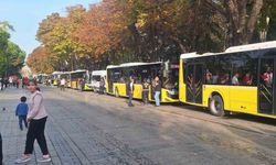 Bayern Münih taraftarları otobüslerle stadyuma götürüldü