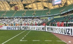 Konyaspor - Pendikspor maçında İsrail protesto edildi