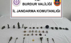 Bucak'ta jandarmadan tarihi eser operasyonu