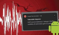 Marmara'daki deprem öncesi Android telefonlara deprem uyarısı