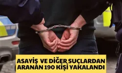 Antalya'da 190 Aranan Şahıs Yakalandı