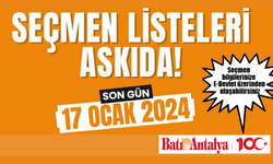 31 Mart 2024 Mahalli İdareler Seçimleri Seçmen Listeleri Askı Süresi