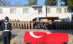 Hatay'da vefat eden astsubayın naaşı törenle memleketine uğurlandı