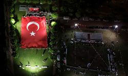 Dev Türk Bayrağıyla Zafer Kutlaması