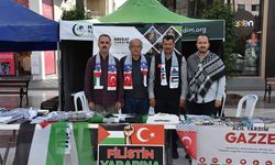 Hayrat Yardım Derneğinden Gazze İçin Farkındalık Çadırı