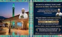 Kumluca’da Kur’an-ı Kerim, Tecvîd ve İlmihal Dersleri Başlıyor