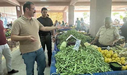 Kaymakam Erdemir'den Pazar yerine ziyaret