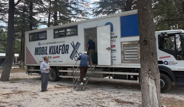 Büyükşehir’in Mobil Kuaförü Kumluca Yaylalarında