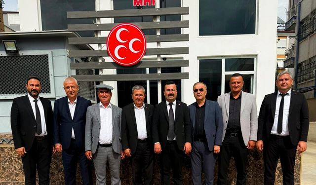 KUMLUCA’NIN ODA BAŞKANLARINDAN MHP İL BAŞKANI GÜNEŞ’E ZİYARET