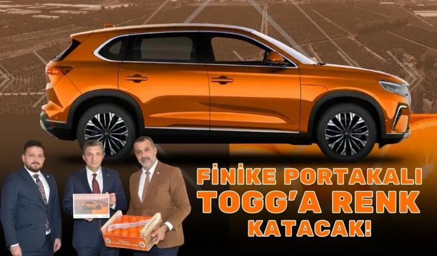 Finike Portakalı TOGG’a Renk katacak!