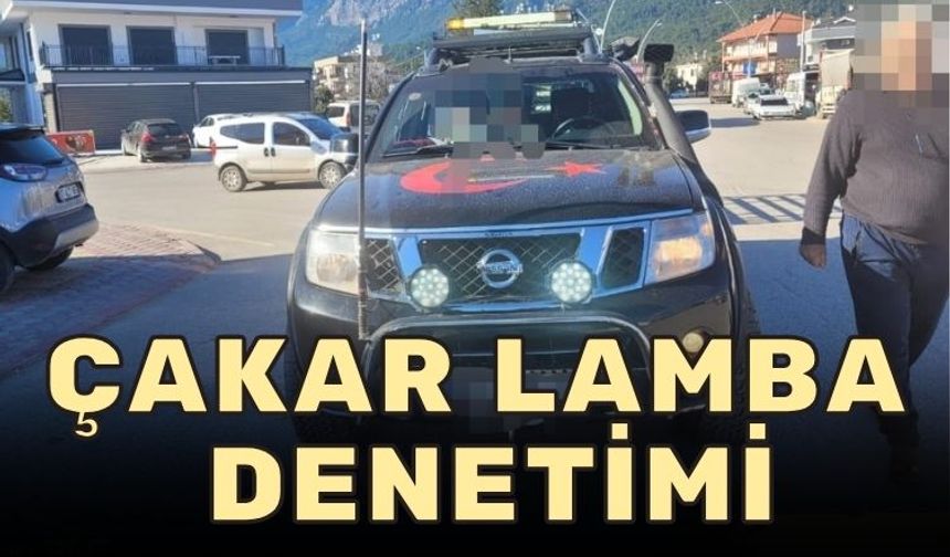 Çakar Lamba Denetimi: Antalya Jandarma'dan Sıkı Tedbir