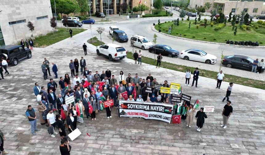 Tunceli’de üniversite öğrencilerinden Filistin’e destek
