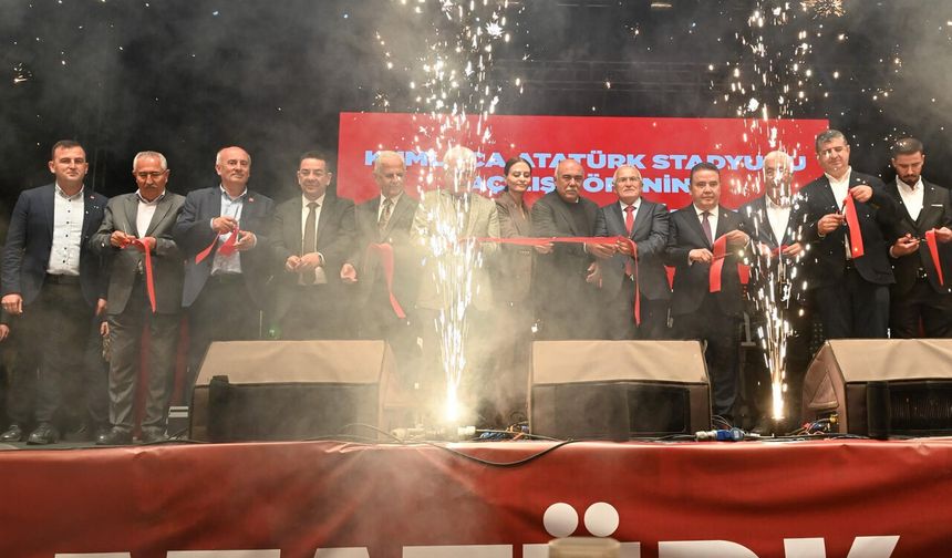 ATATÜRK STADYUMU  GÖRKEMLİ BİR TÖRENLE AÇILDI,  ŞEVVAL SAM KONSERİYLE TAÇLANDI