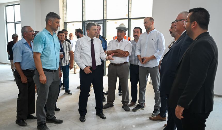 ANTALYA VALİSİ HULUSİ ŞAHİN  KAMU YATIRIMLARINI İNCELEDİ