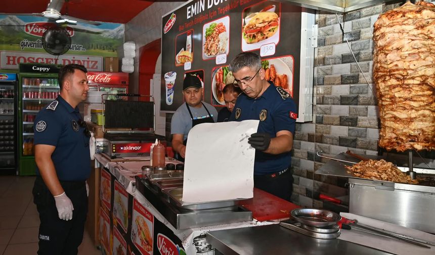 KUMLUCA BELEDİYESİNDEN  DÖNER İŞLETMELERİNE DENETİM