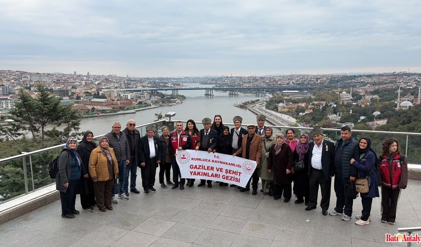 KUMLUCA’DAN ŞEHİT YAKINLARI VE GAZİLERE ANLAMLI İSTANBUL GEZİSİ
